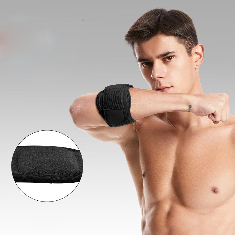Sports elbow protection tennis badminton breathable pressurized adjustable open strap pressurized elbow protection
