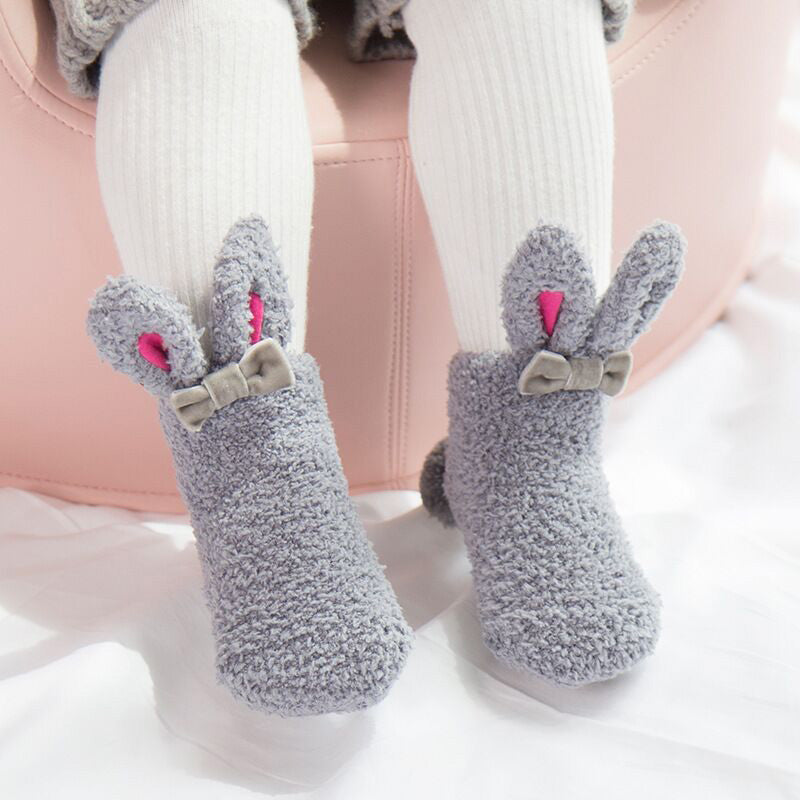 Autumn and winter coral velvet thickening plus velvet socks