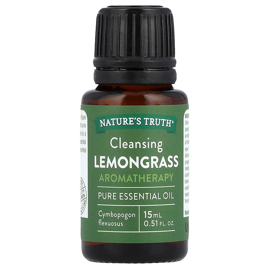 Nature's Truth Cleansing Lemongrass Pure Essential Oil 0.51 Fl Oz