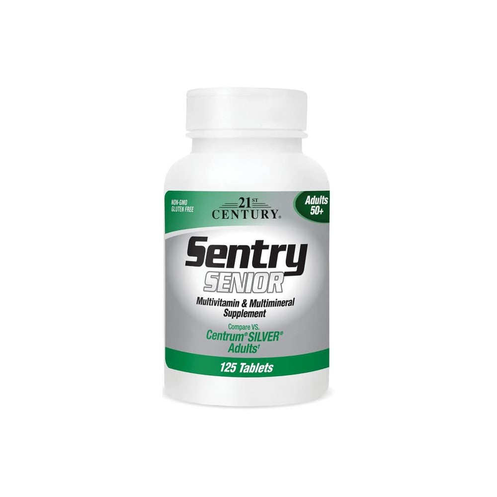 21st Century Sentry Senior – Multivitamin & Multimineral for Adults 50+ (125 Tablets)