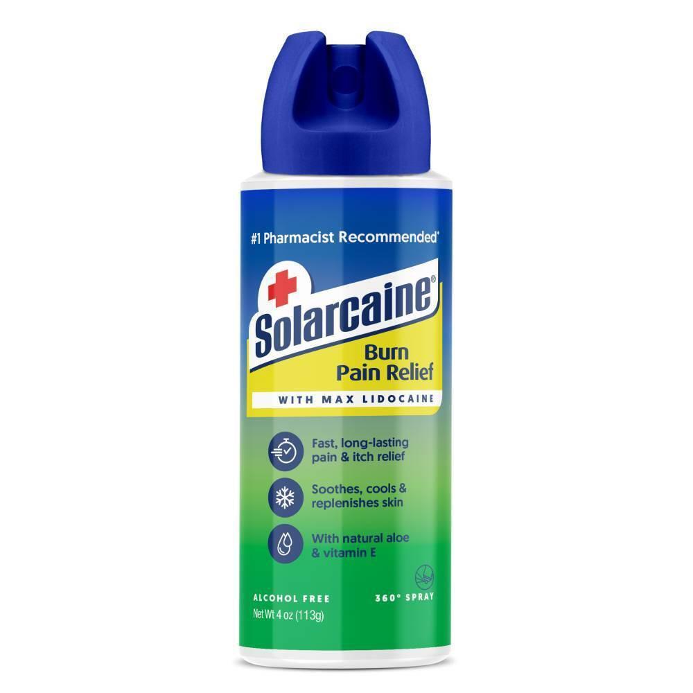 Solarcaine Burn Pain Relief With Max Lidocaine, 4 Oz