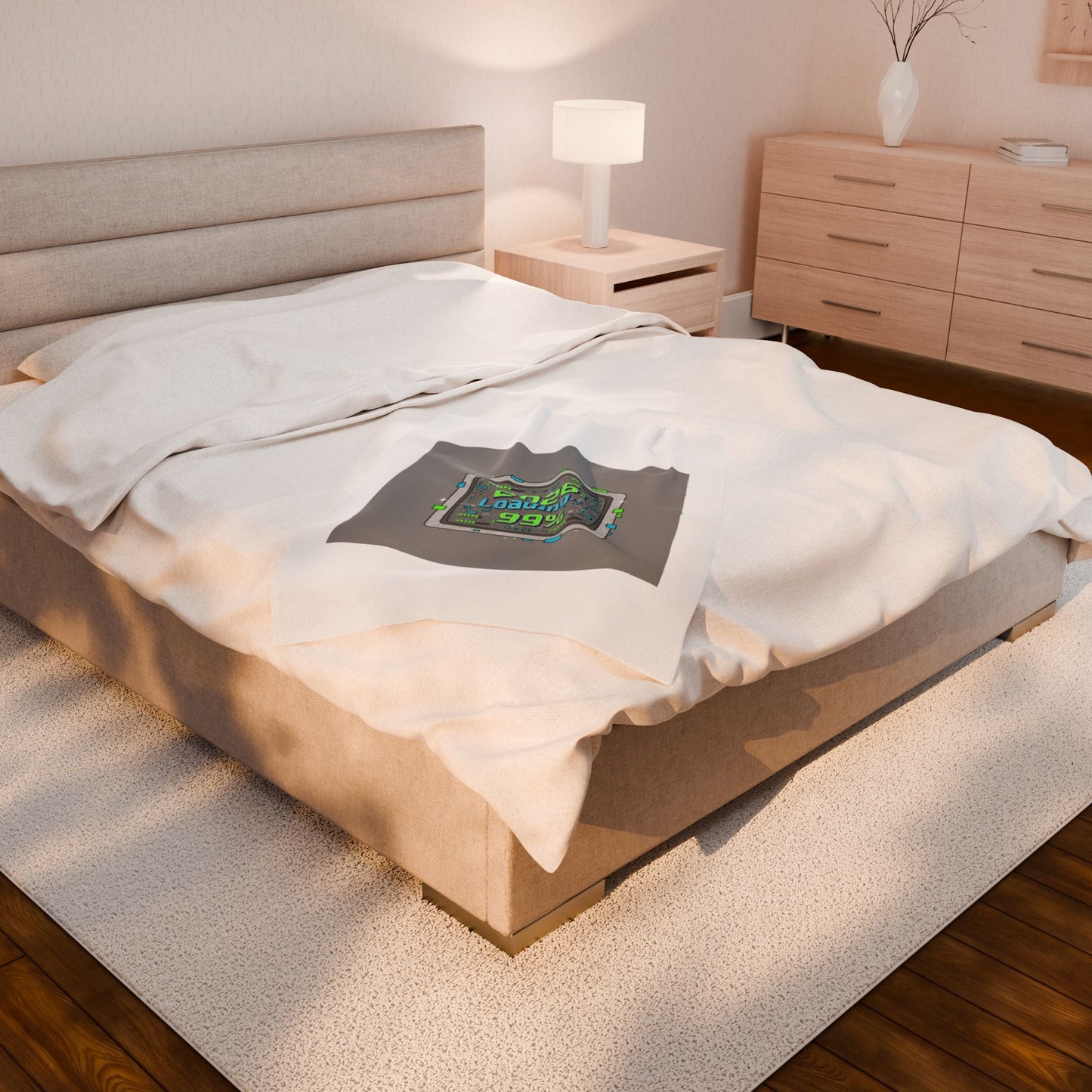 2026 Loading 99% Blanket | NYE countdown, retro system interface