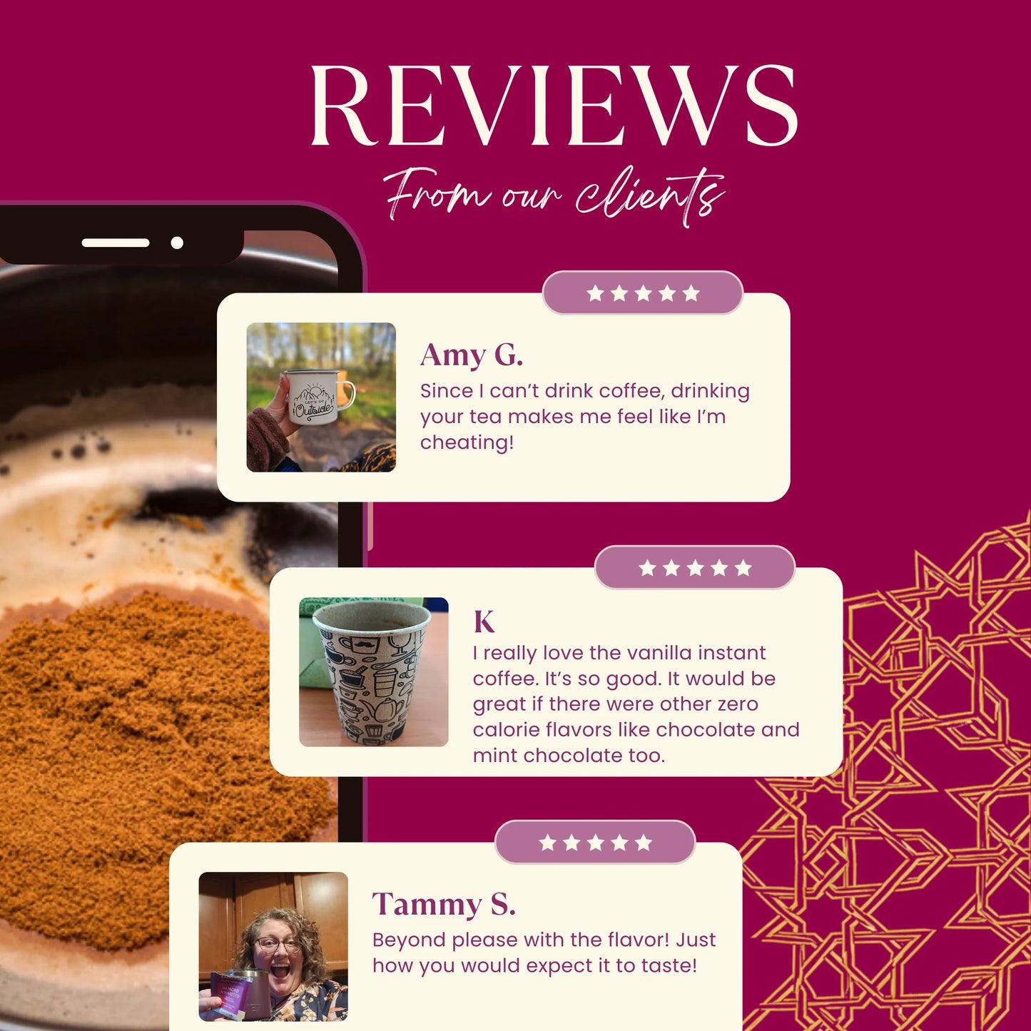 Instant Vanilla Nut Herbal Coffee