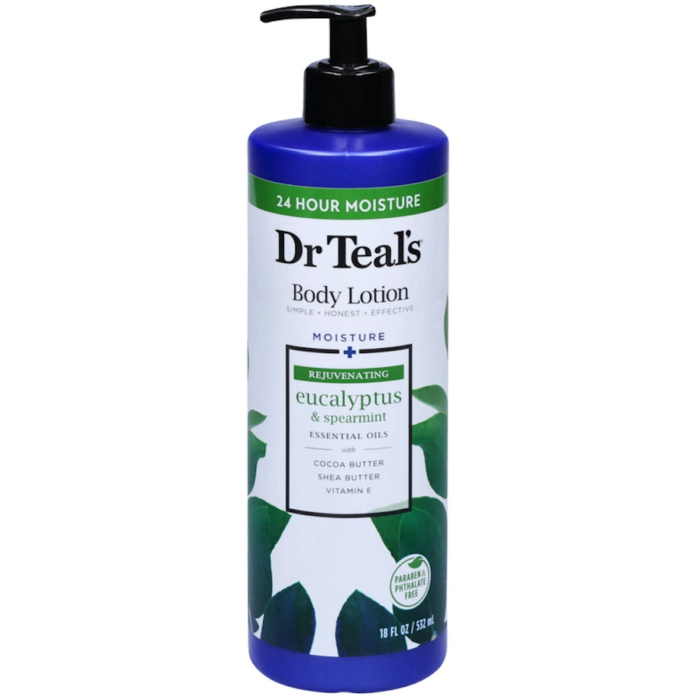 Dr Teal's Rejuvenating Moisture Eucalyptus & Supermint Body Lotion, 18 Fl Oz