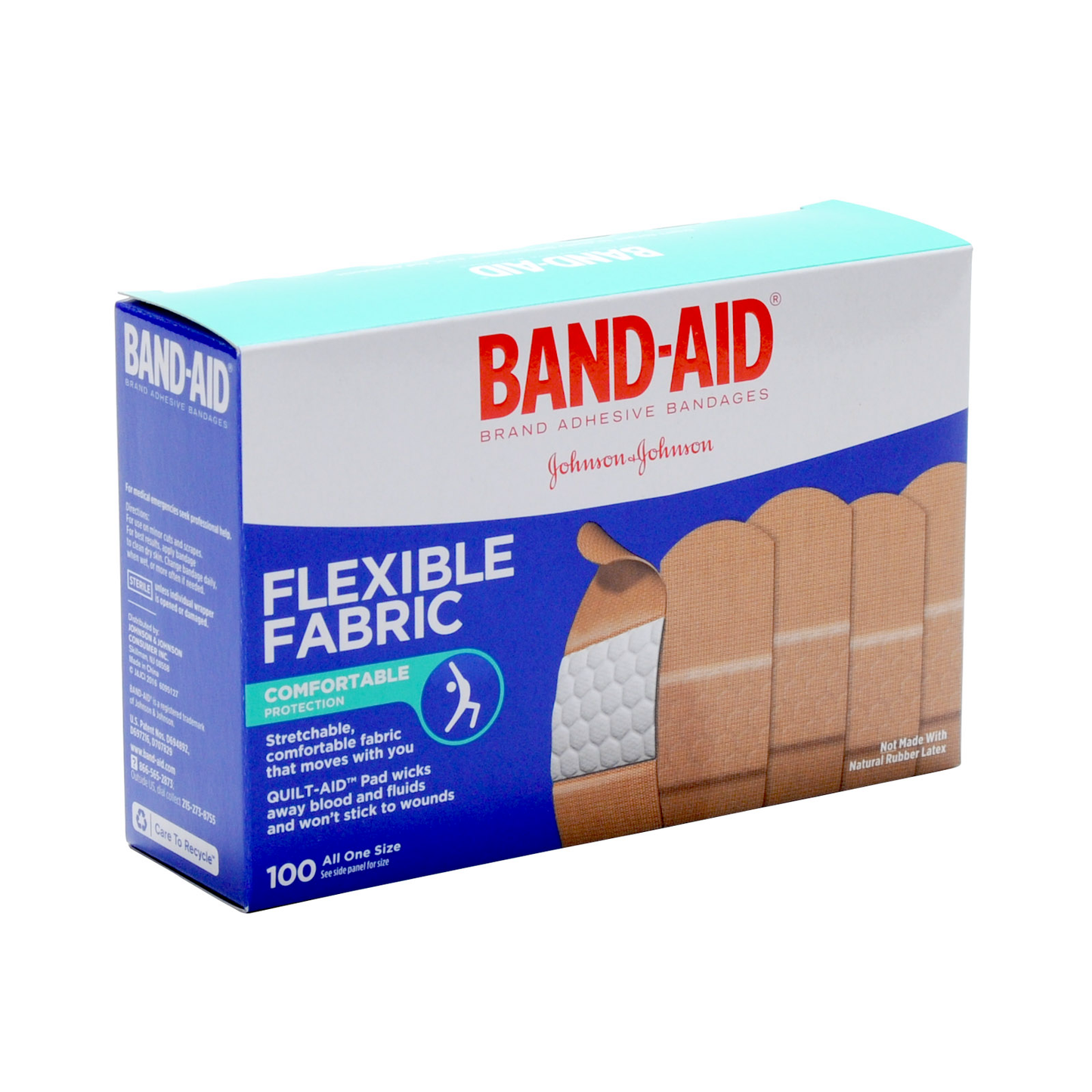 Band-Aid Flexible Fabric Bandages 100EA Box