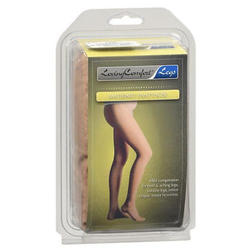 Loving Comfort Sheer Pantyhose Maternity20-30 Beige Medium 1Ct