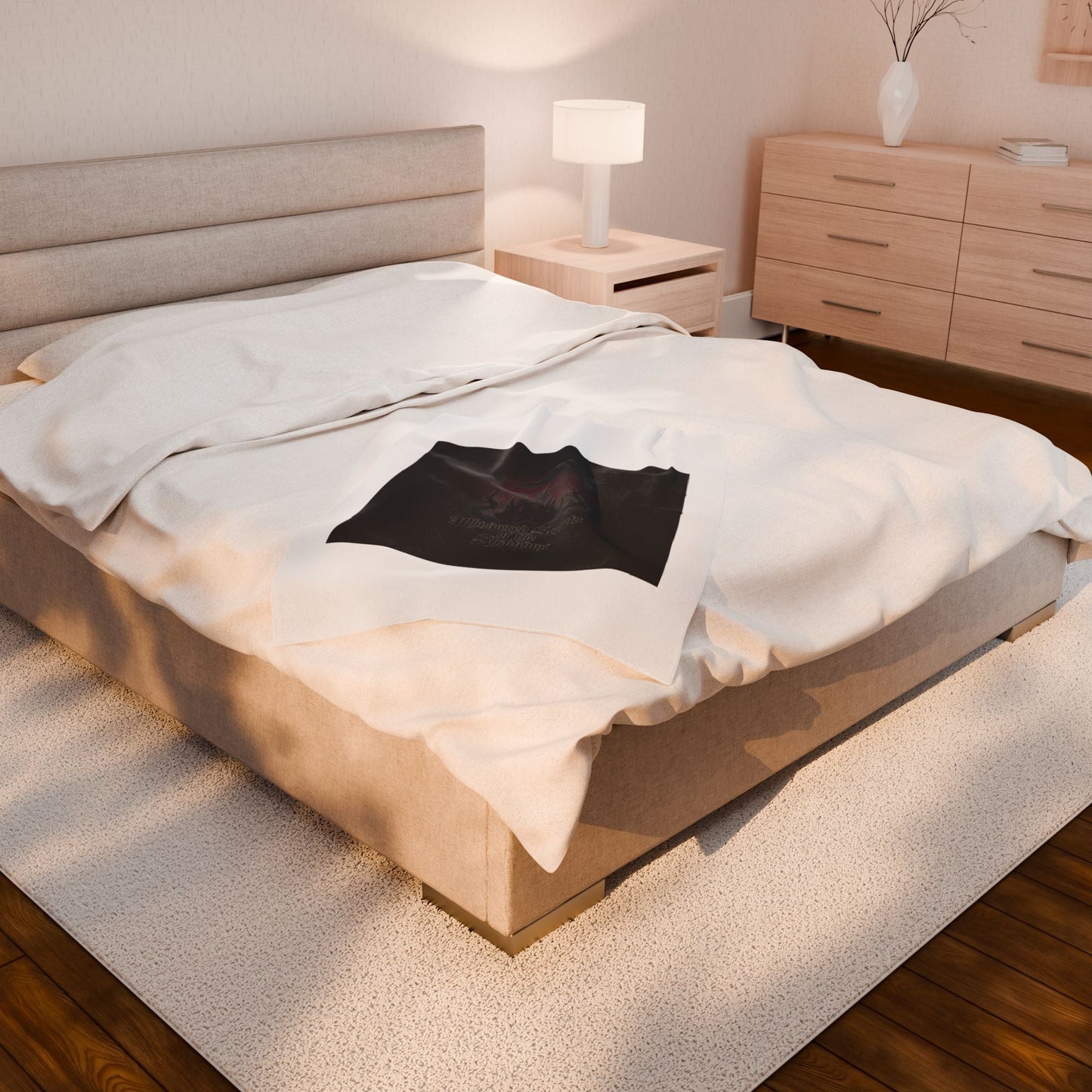 Medieval Castle Raven Velvet Throw Blanket | Castlecore, Dark Academia