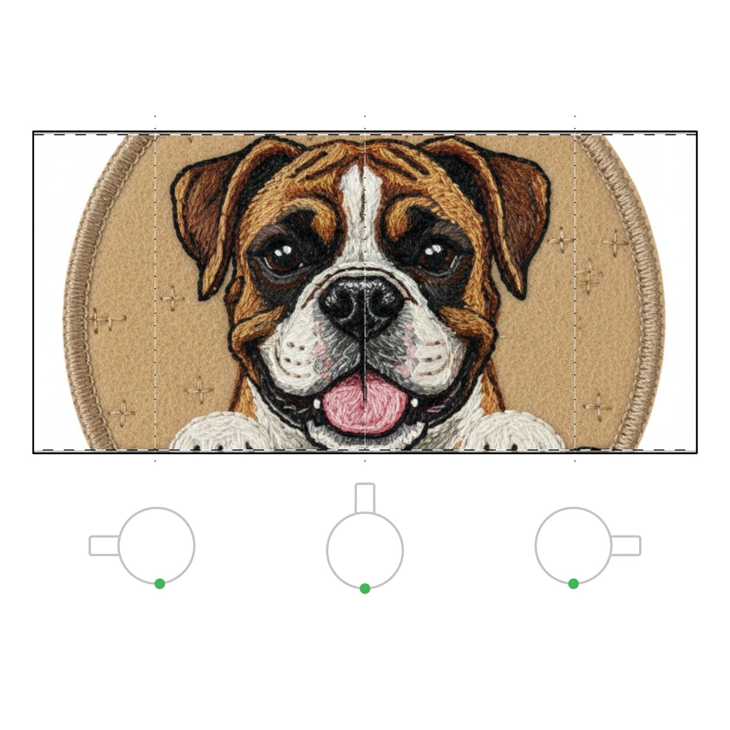 Bulldog Frosted Glass Coffee Mug - 11oz Cute Dog Lover Gift