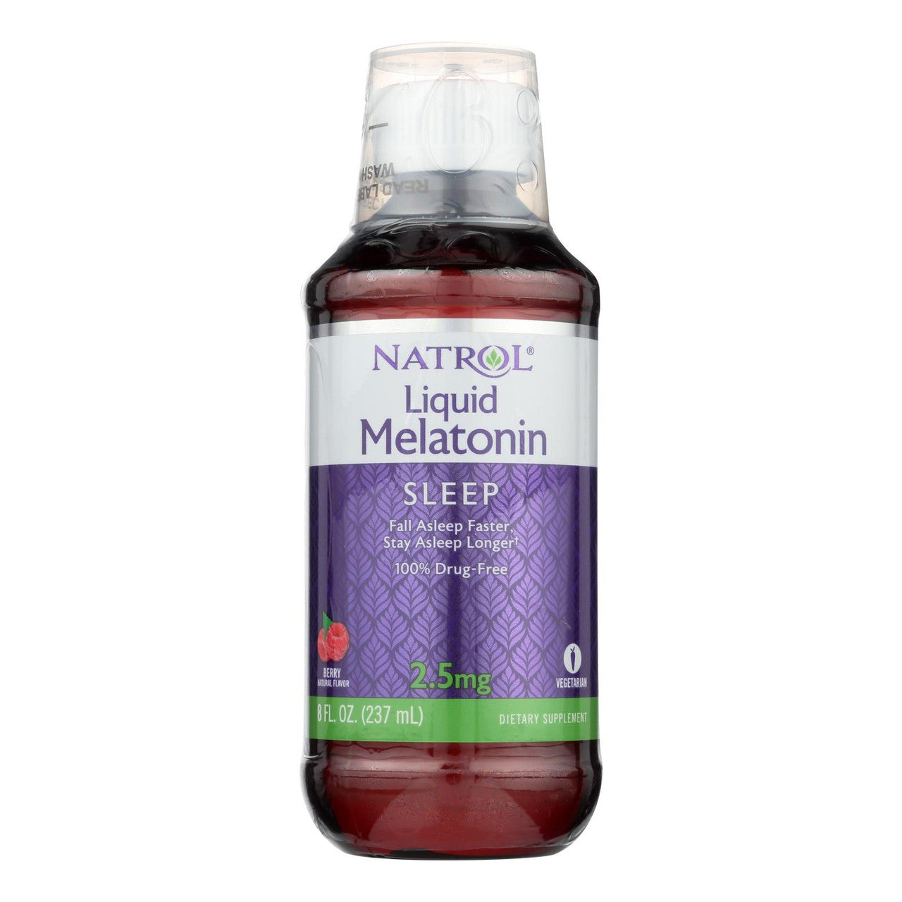 Natrol® Liquid Sleep – 2.5 mg Melatonin – Berry Flavor 8 Fl oz