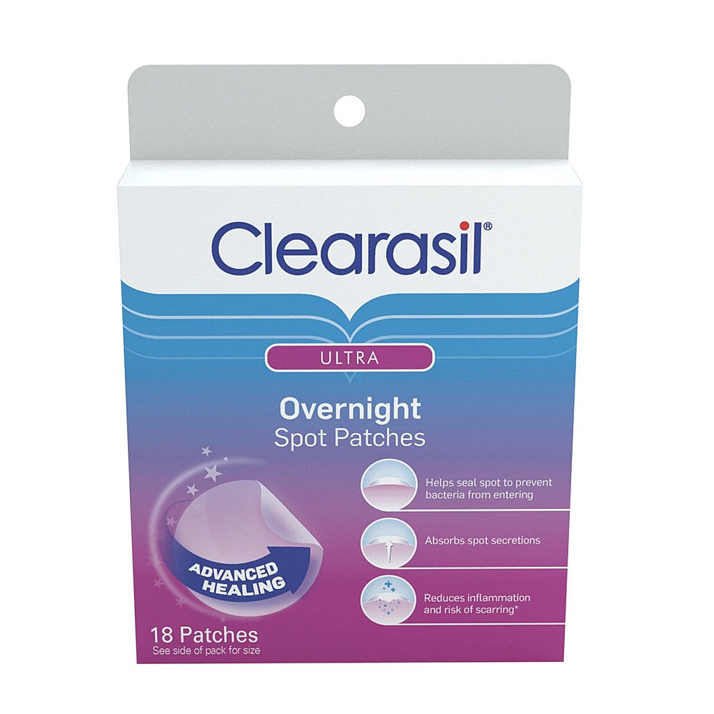 Clearasil Ultra Overnight Spot Patches 18 Ct