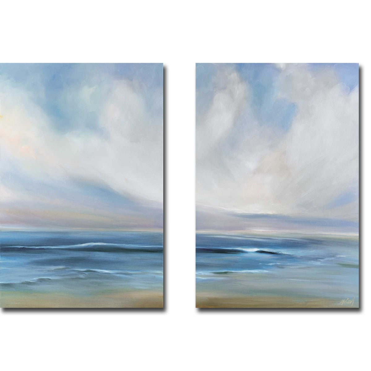 Artistic Home Gallery 1218I782CG Cove Walk I & II by Joanne Parent 2-P