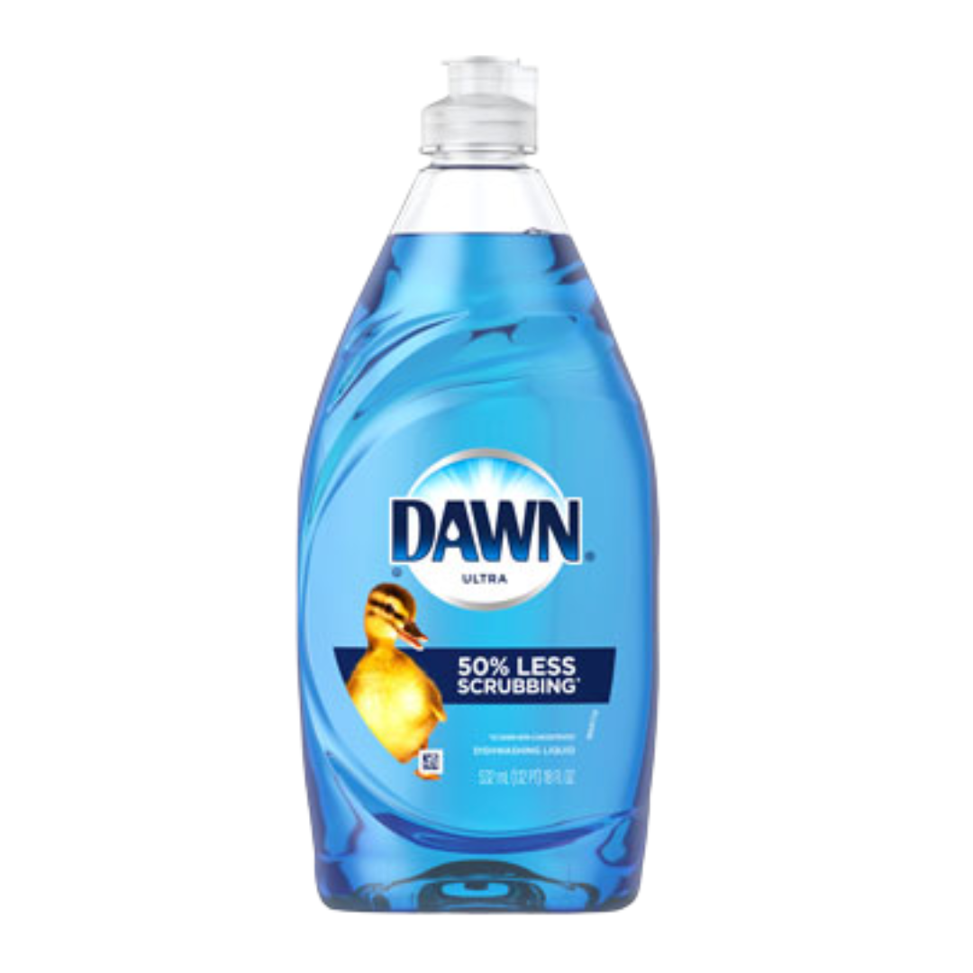 Dawn Ultra Dishwashing Liquid, 18 oz – 50 % Less Scrubbing