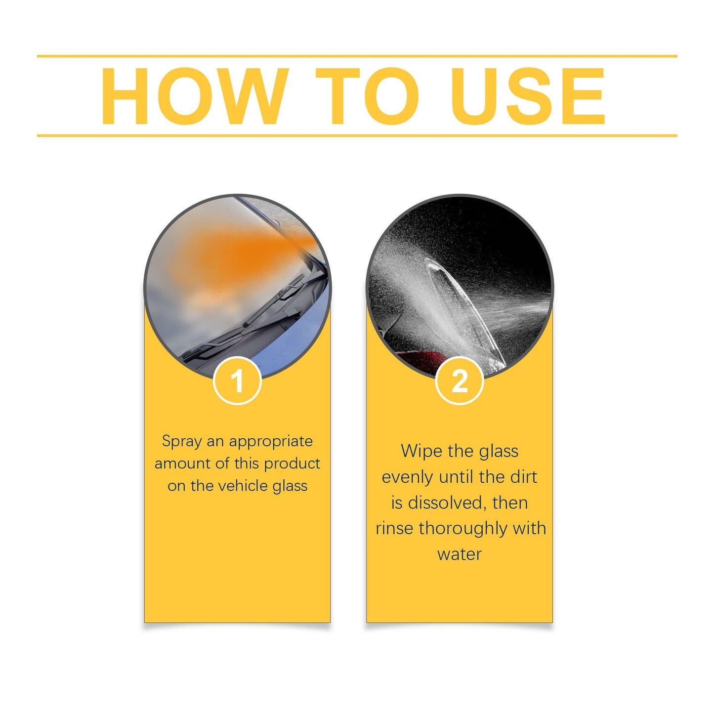 Windshield Cleaner Car Windshield Cleaner Window Decontamination Rain-Proof Cleaner
