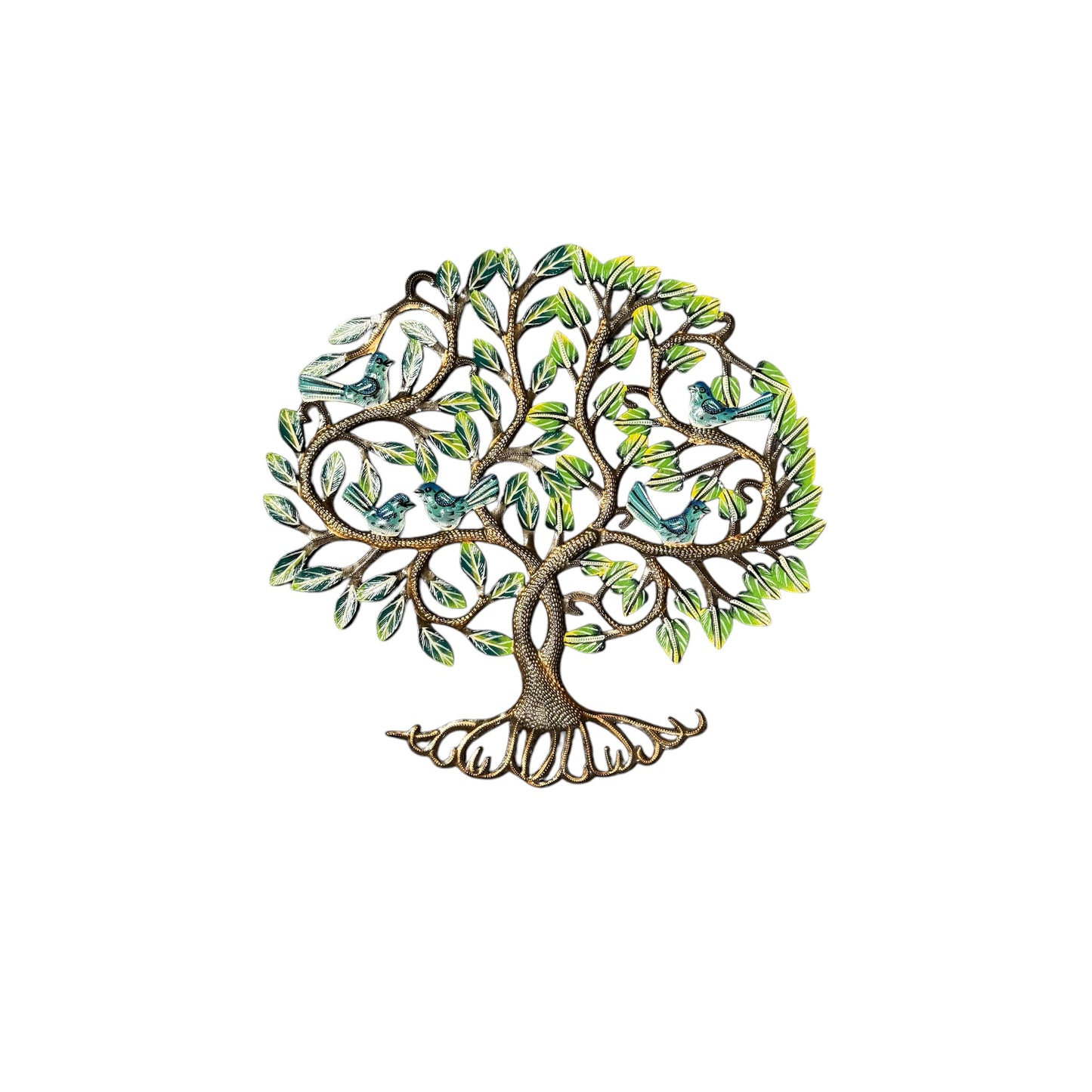 Medium Sweet Blue Birds Tree of Life