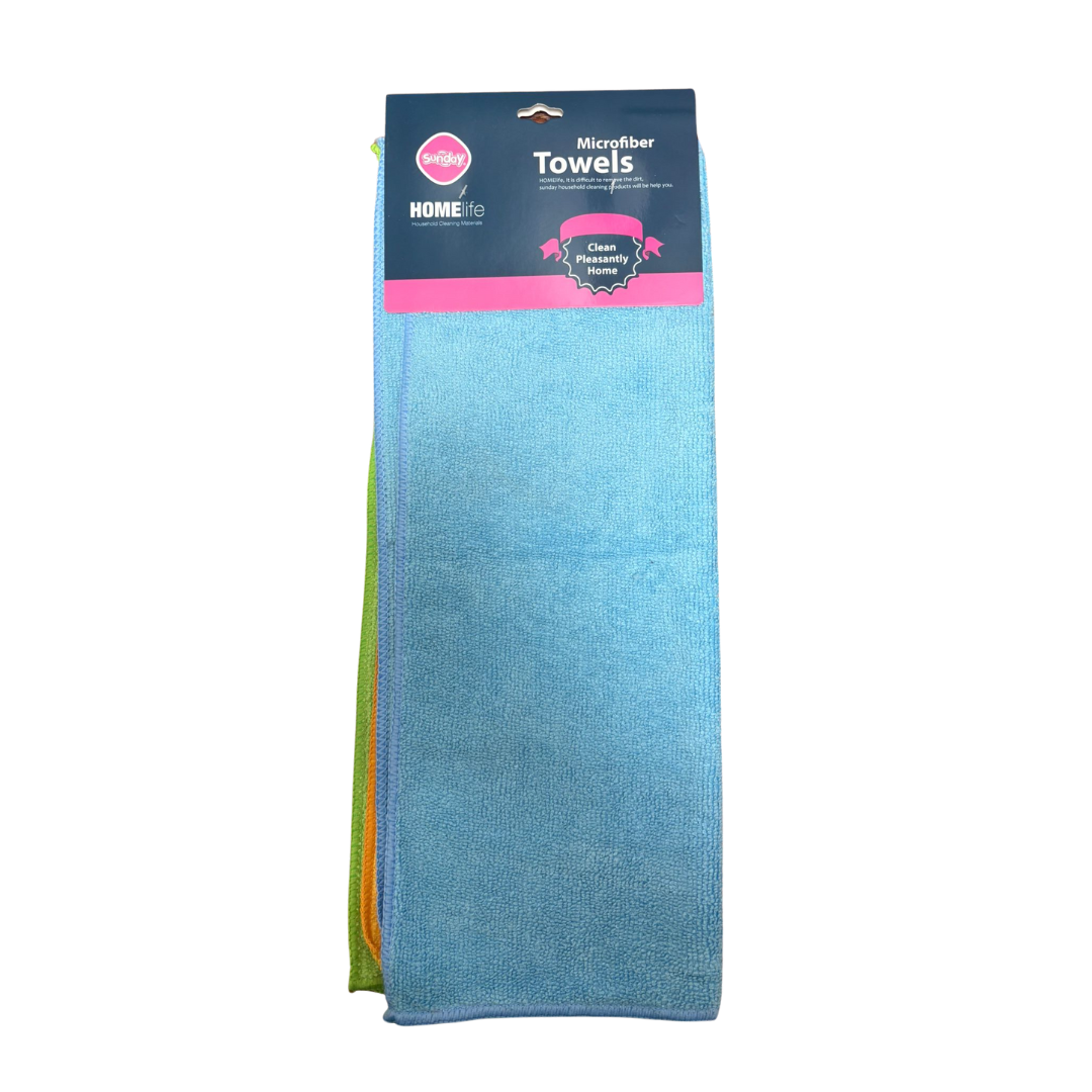 Microfiber Cleaning Towels, 3 pack