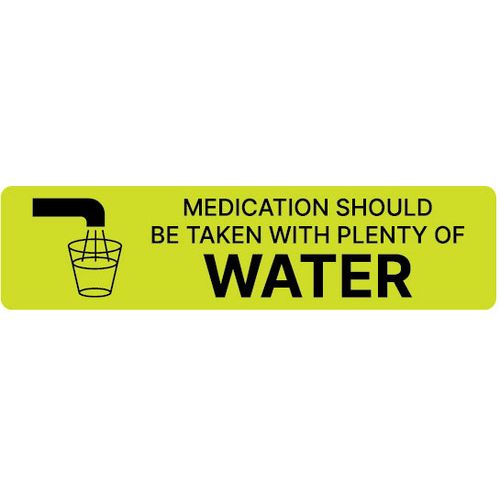 Label Take With Water 5 Ct
