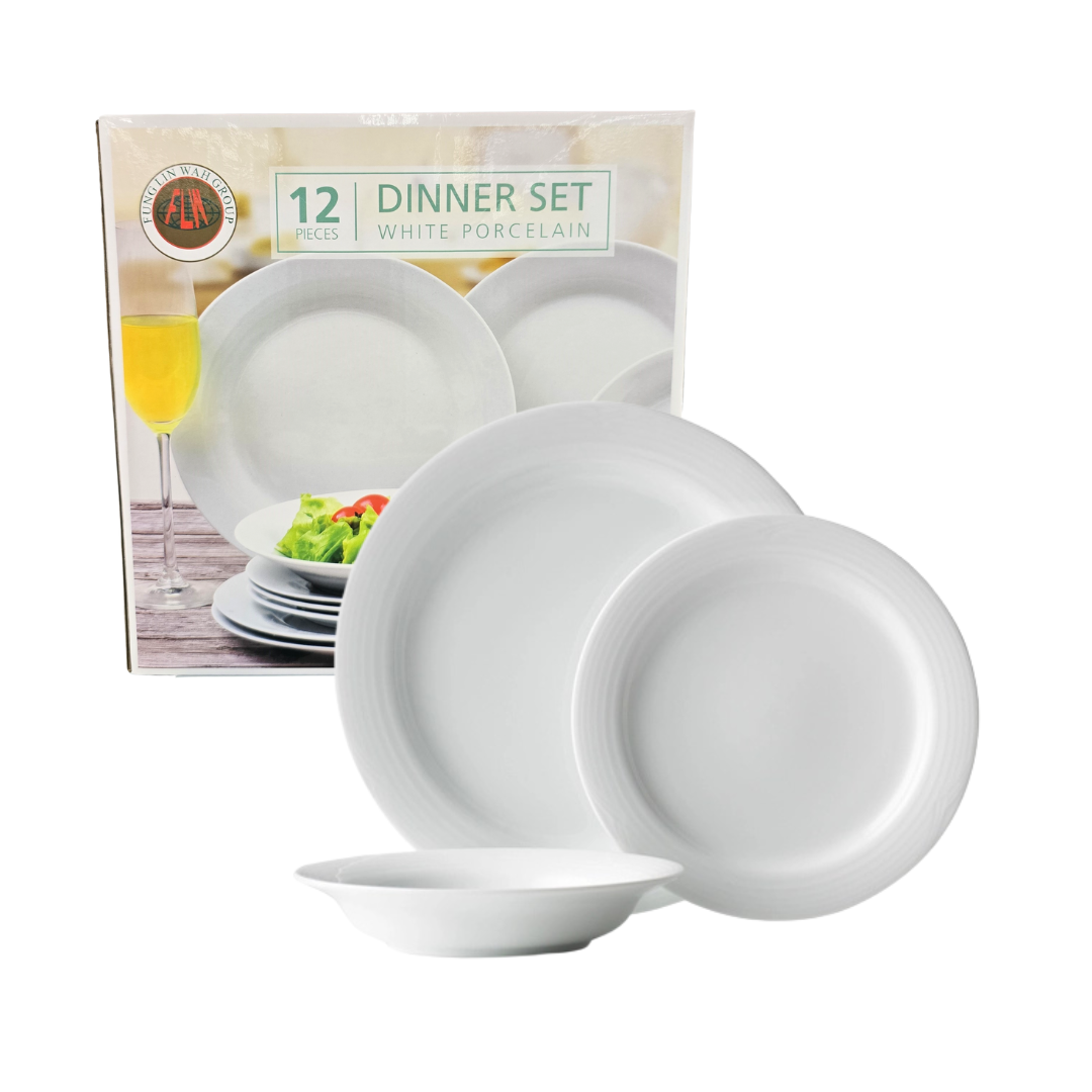 12 Piece Porcelain Dinnerware Set