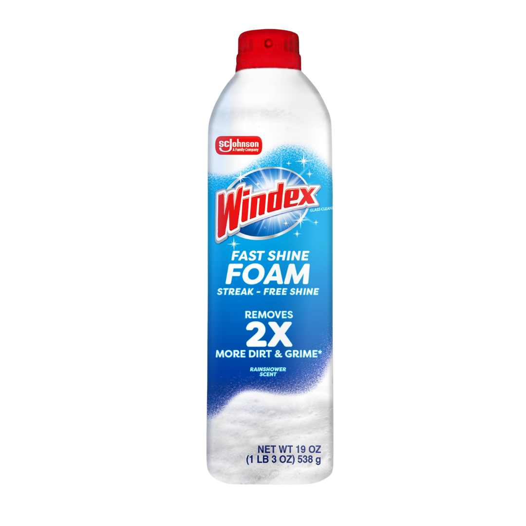 Windex Glass & Surface Foam Cleaner, 19 oz