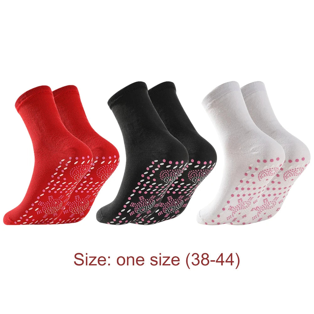 Hot socks health socks moxibustion fever Tomalin thick tube warm foot socks hot moxibustion cold proof socks mugwort