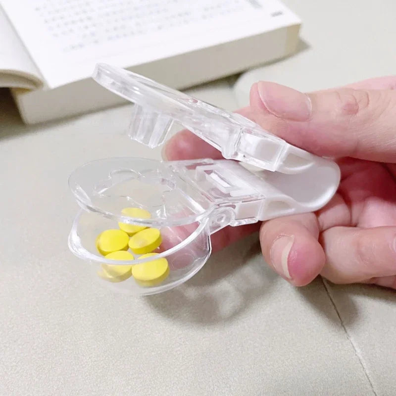 Medication dispenser household small tool press dispensing clip portable dispensing device