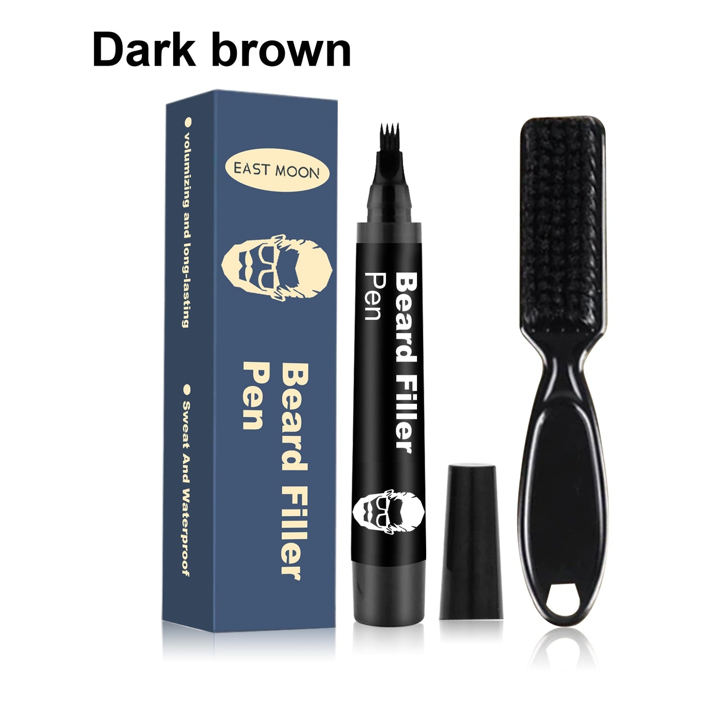 Beard Filler Pen, Detachable And Easy-To-Use Filler Pens Make It Easy To Create A Bushy Beard Hairline