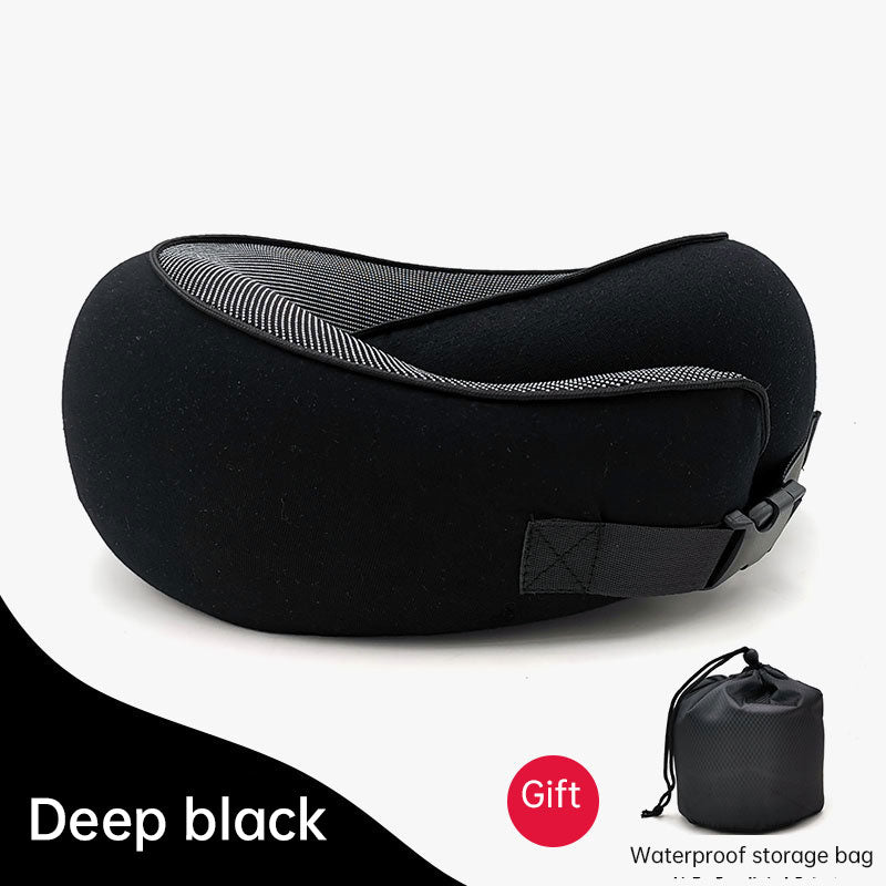 Memory Foam Neck Pillow Cervical Vertebra Travel Portable Noon Break Aircraft U Type Of Pillow Sleep Camping Pillow Carry Bag