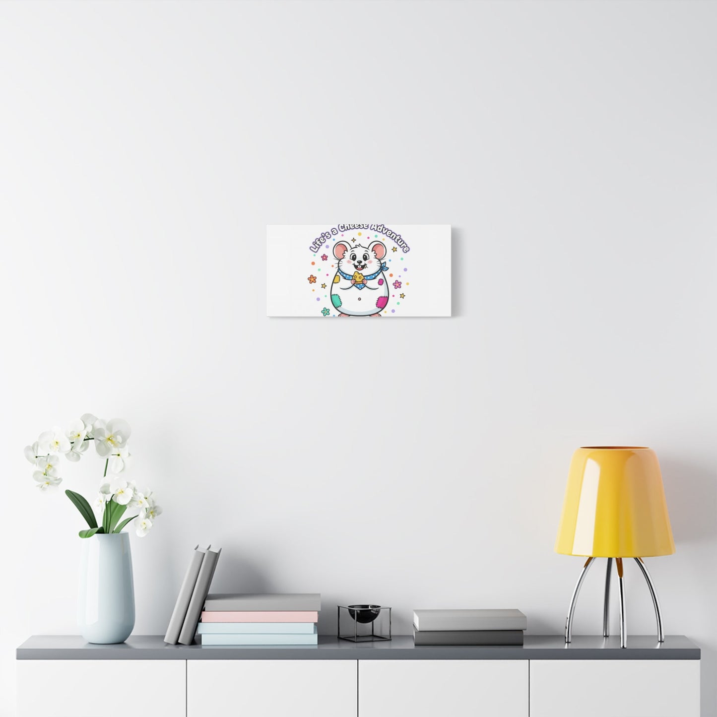 Life's a Cheese Adventure Canvas | Rodent-Core rat art print