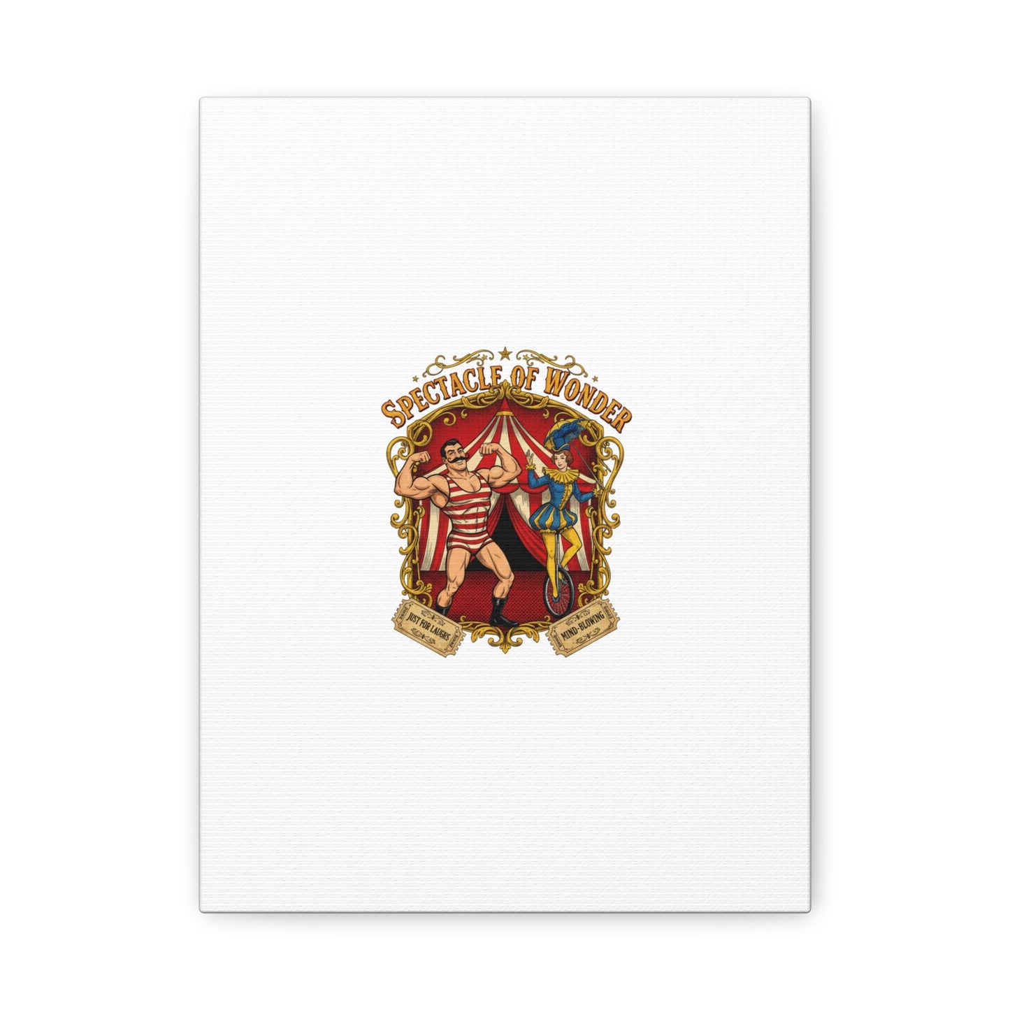 Spectacle of Wonder Circus Art Print, Canvas | Vintage Carnival Design