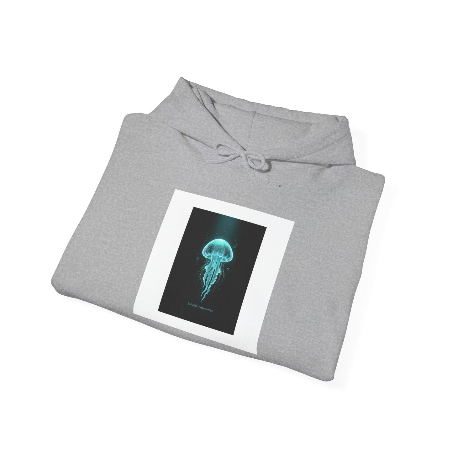 Bioluminescent Jellyfish Hoodie | neon jelly print, deep-sea aesthetic