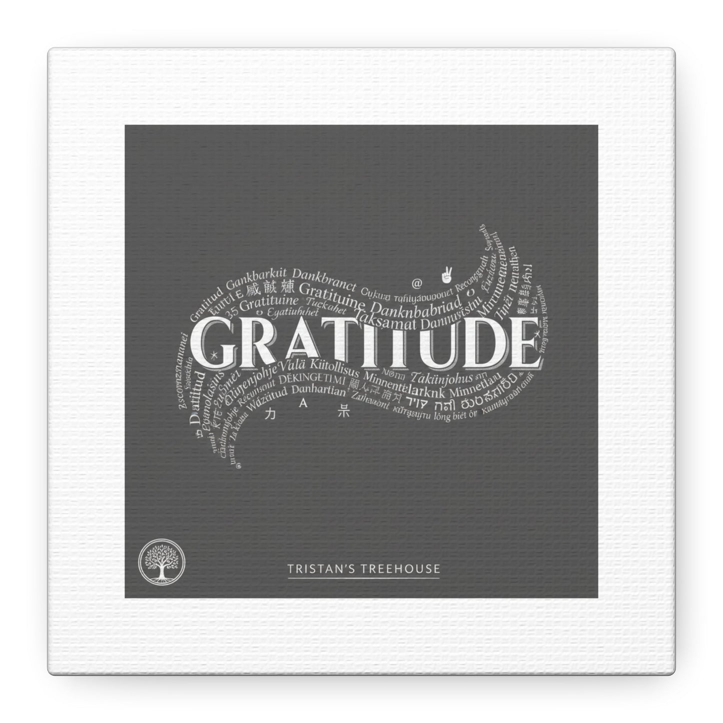 Gratitude Wall Art Matte Canvas | Tiny Treats, sweet uplifting print