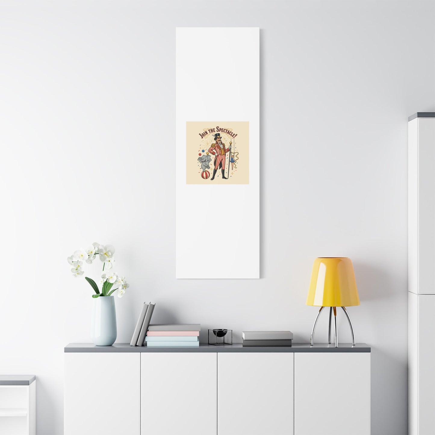 Join the Spectacle Circus Art Print | Matte Canvas, Stretched, Vintage Carnival Design