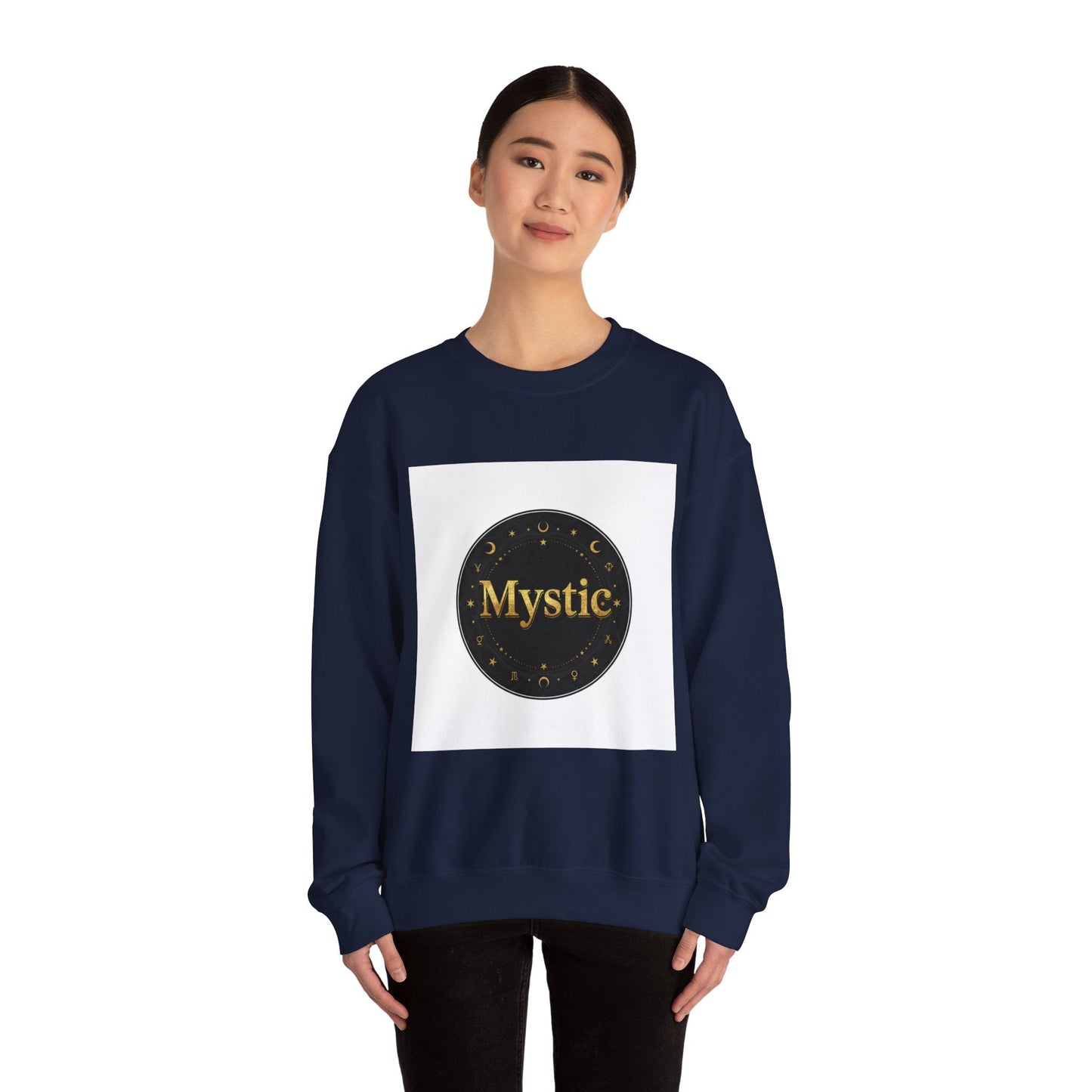 Mystic circle occult typography Sweatshirt | tarot typography, esoteric print