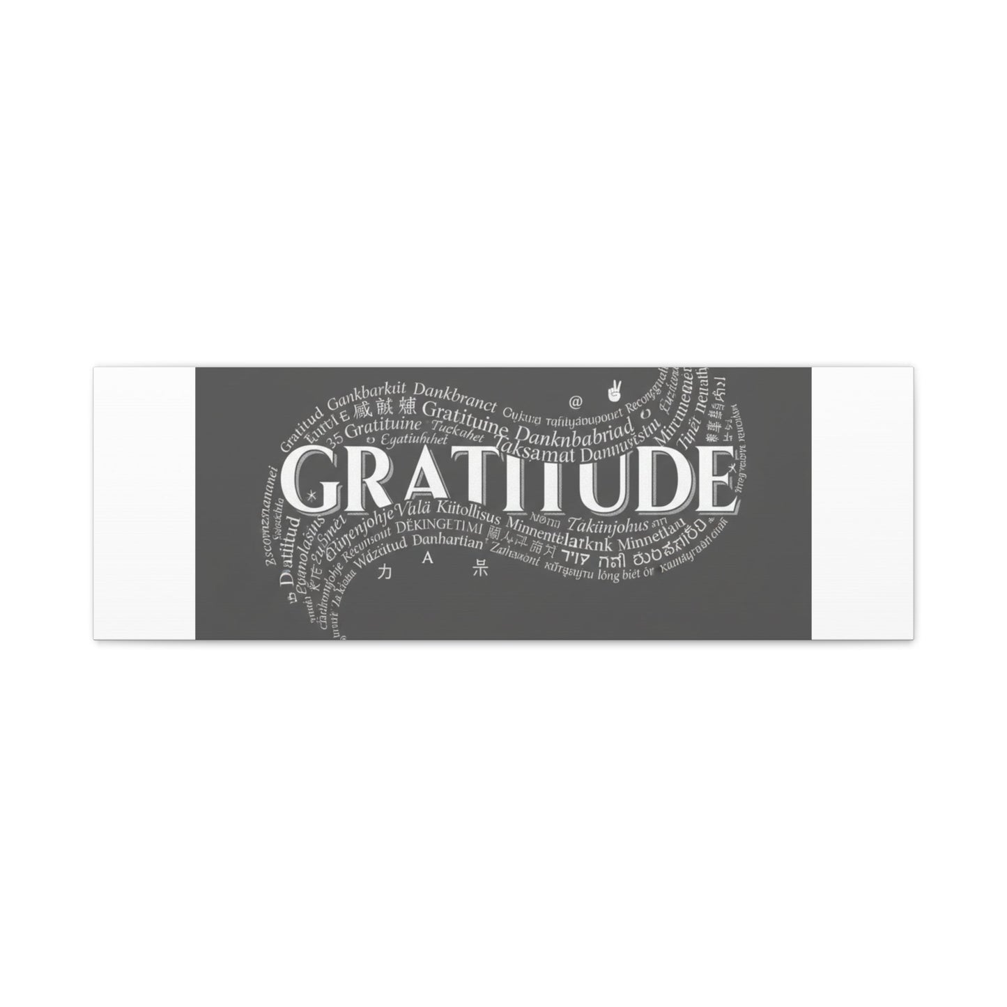 Gratitude Wall Art Matte Canvas | Tiny Treats, sweet uplifting print