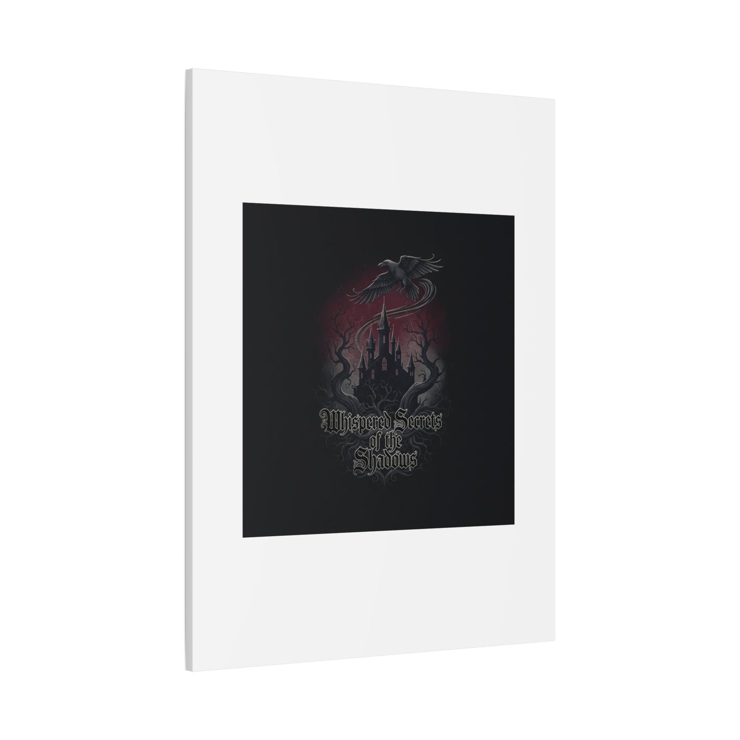 Whispered Secrets of the Shadows Castle Wall Art, Matte Canvas | Gothic Medieval Decor