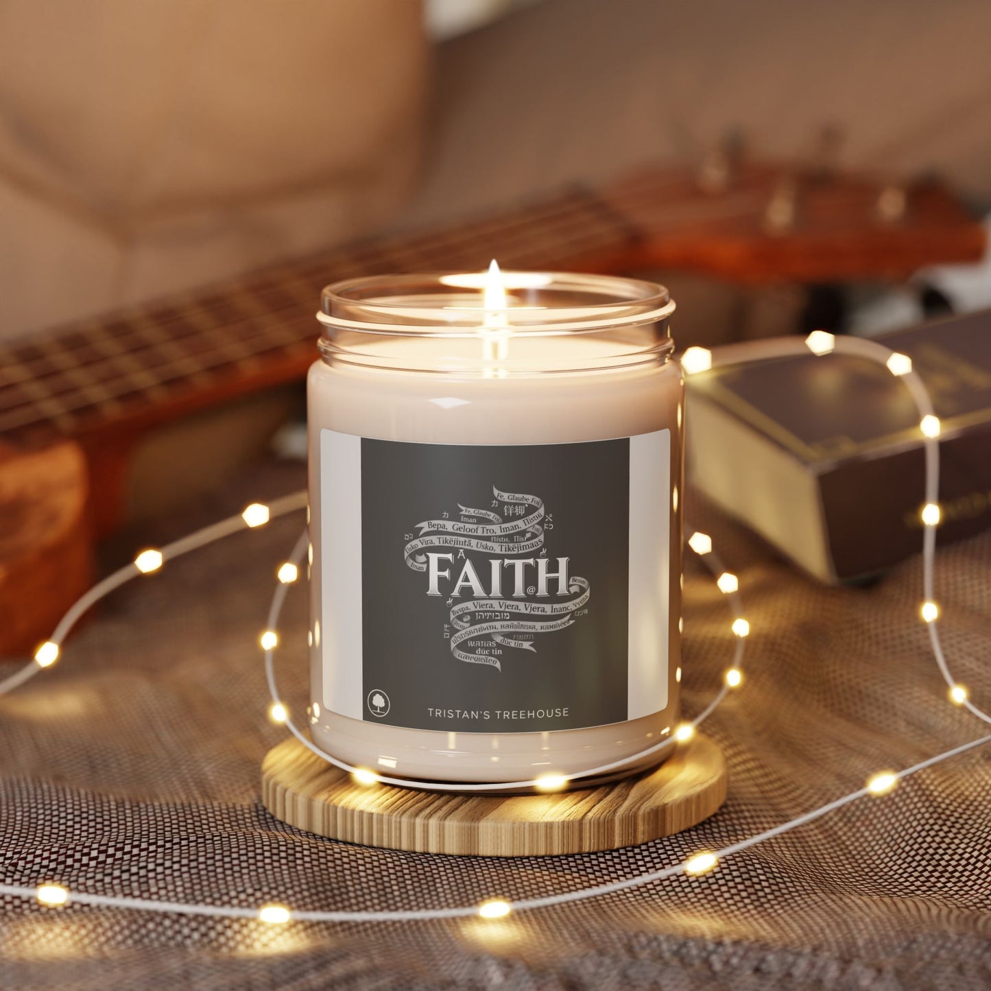 Handwritten Doodle Faith Candle | Soy Jar Candle, Sketch Aesthetic