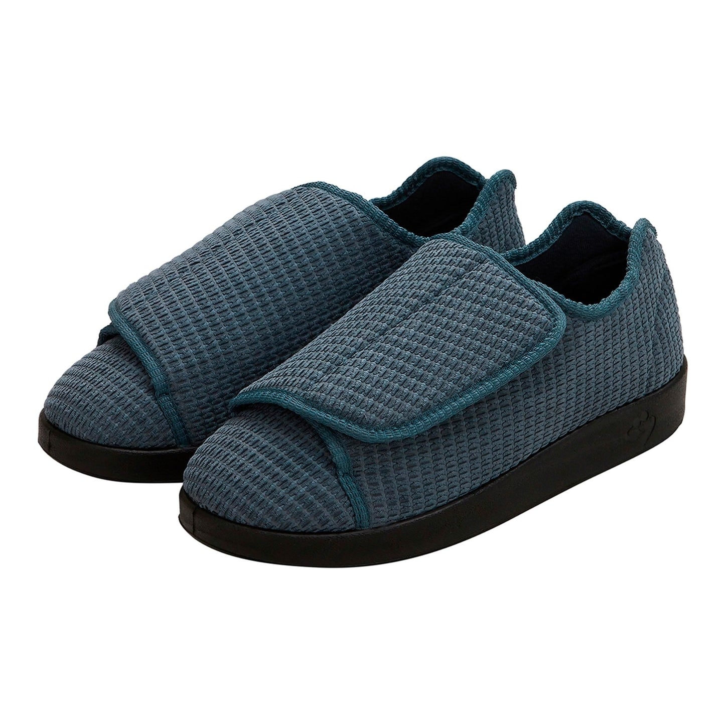 Silverts Men’s Double-Extra Wide Slip-Resistant Slippers For Seniors 14 Steel