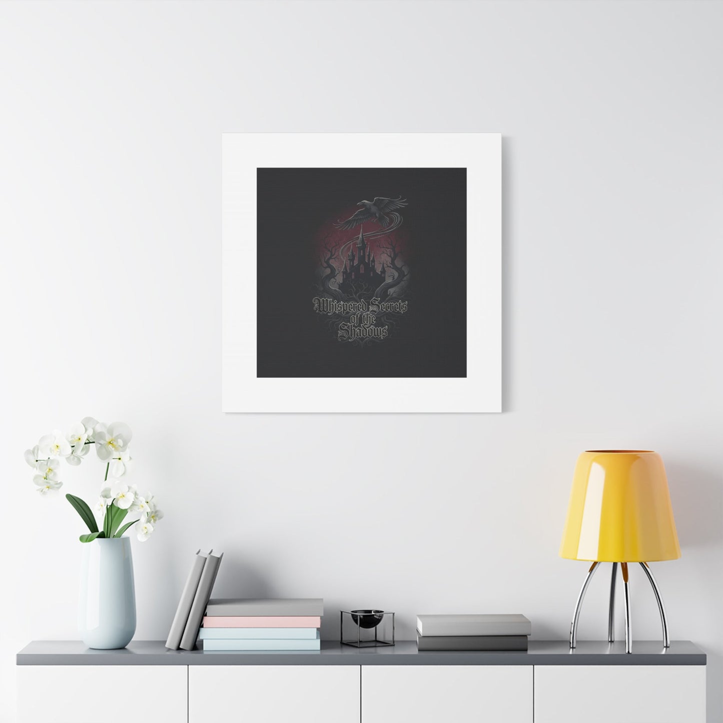 Whispered Secrets of the Shadows Castle Wall Art, Matte Canvas | Gothic Medieval Decor