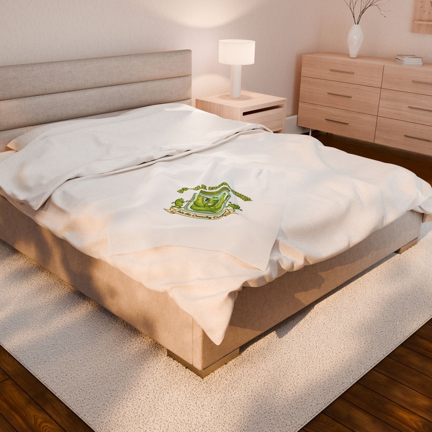 Pickle Everything Jar Design Plush Blanket | Brine Design, Pickle Lover