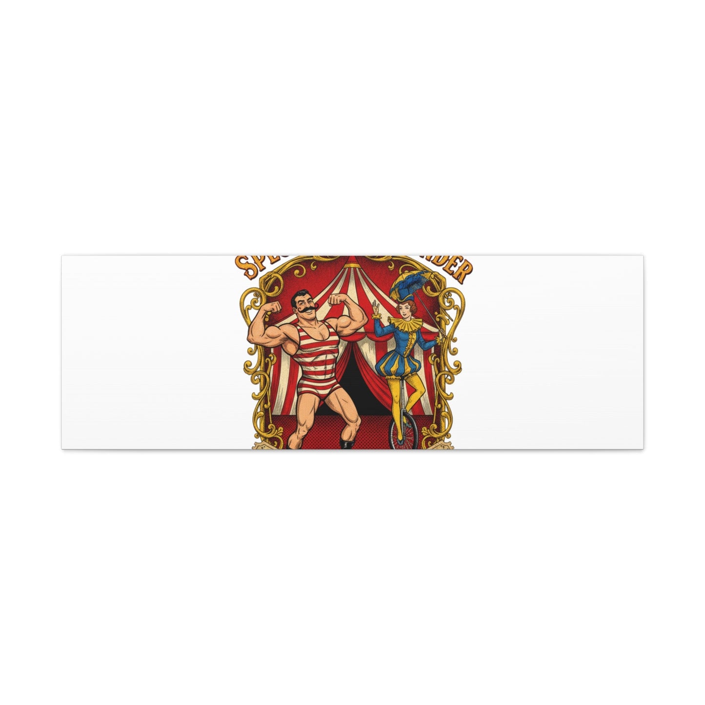 Spectacle of Wonder Circus Art Print, Canvas | Vintage Carnival Design