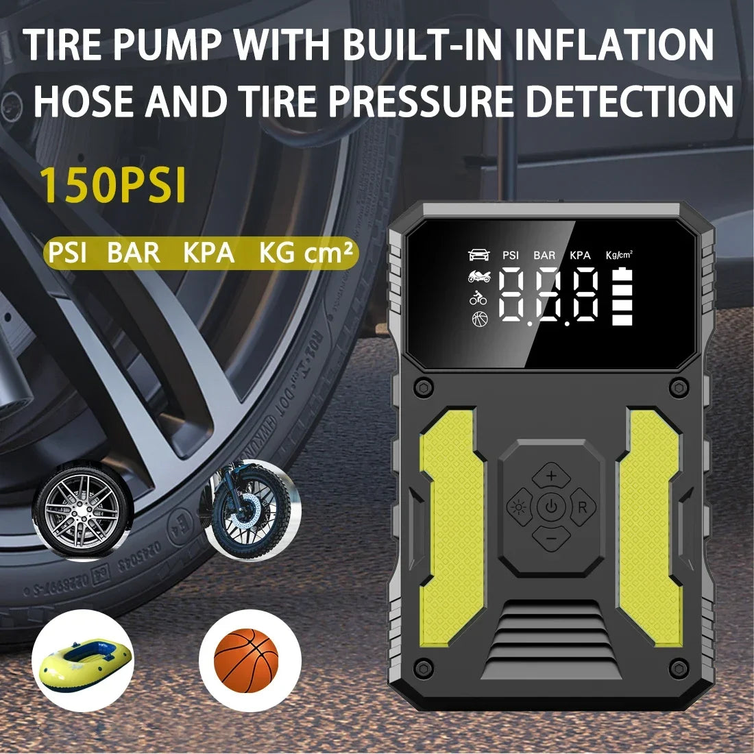 12V Lithium  Booster Jump Starter and Air Compressor