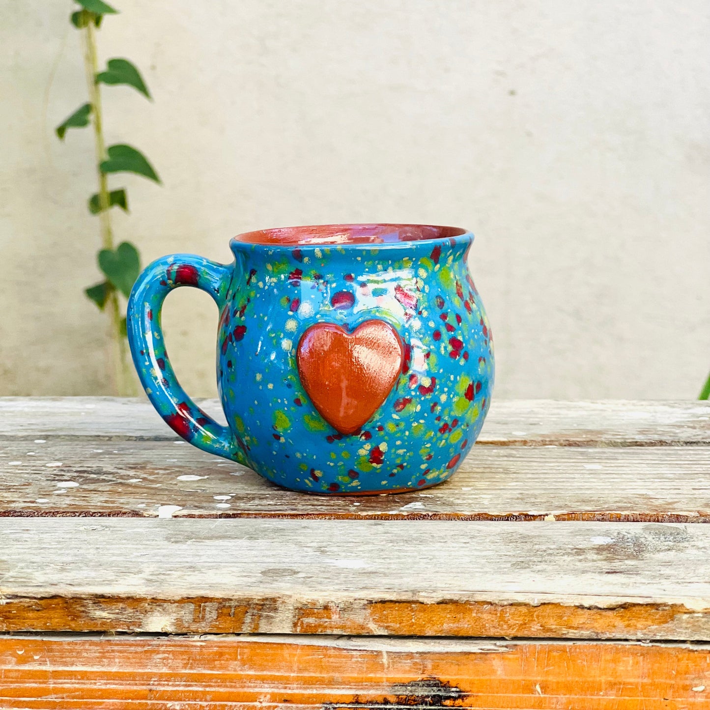 Calliope Heart Mug - Blue Explosion