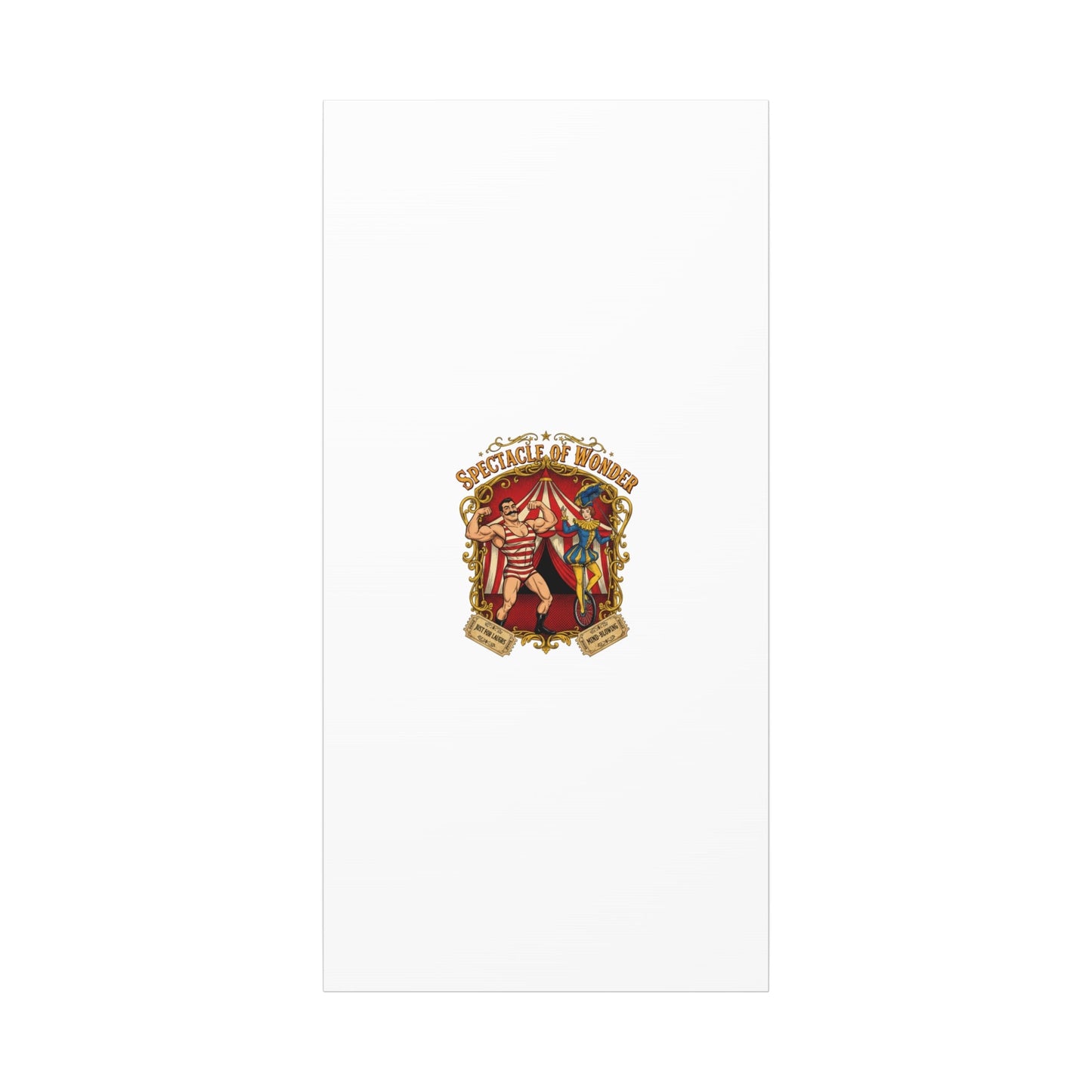 Spectacle of Wonder Circus Art Print, Canvas | Vintage Carnival Design