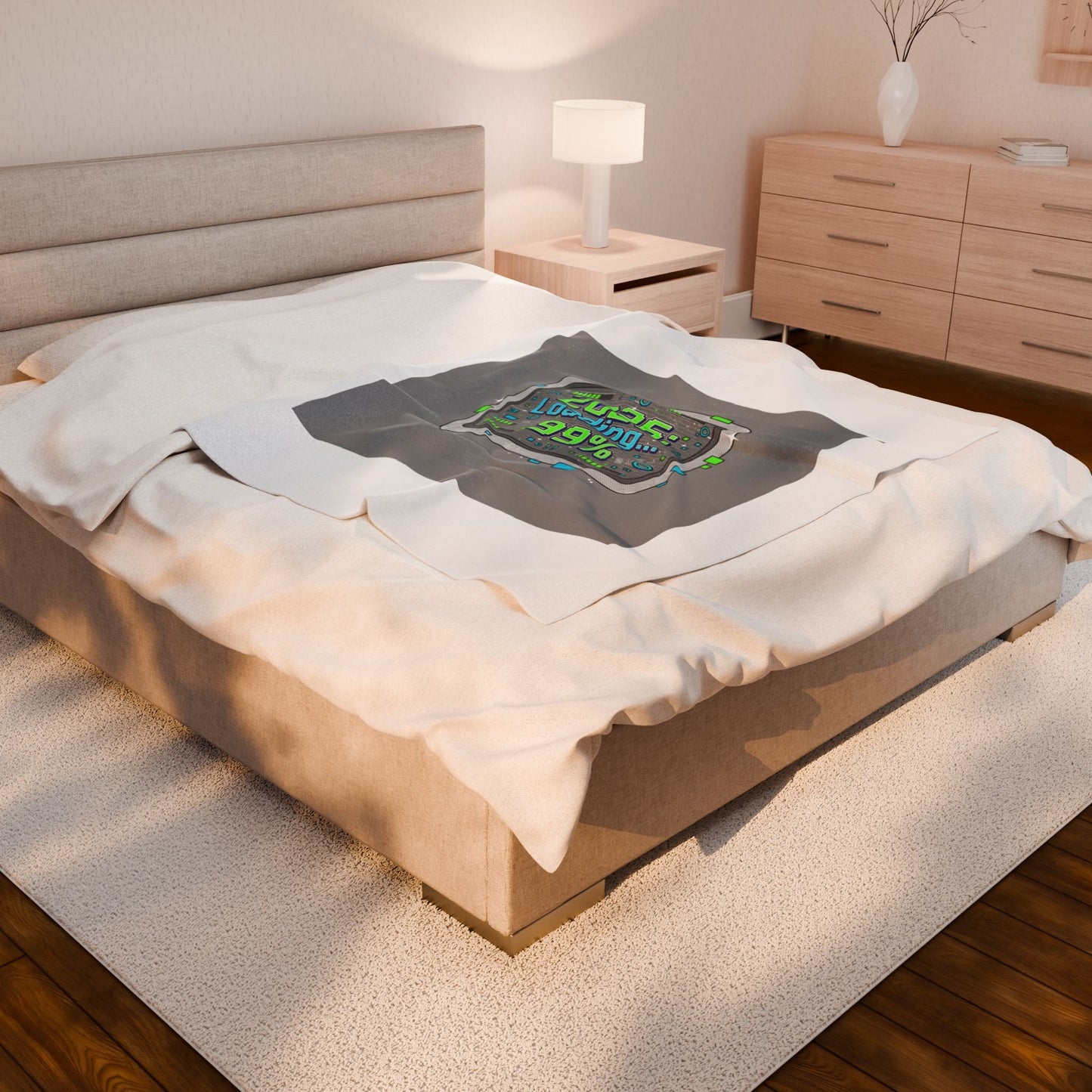 2026 Loading 99% Blanket | NYE countdown, retro system interface