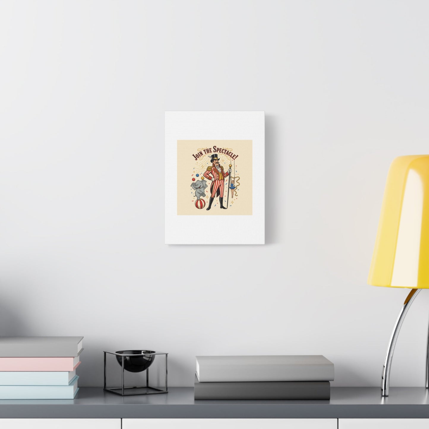 Join the Spectacle Circus Art Print | Matte Canvas, Stretched, Vintage Carnival Design