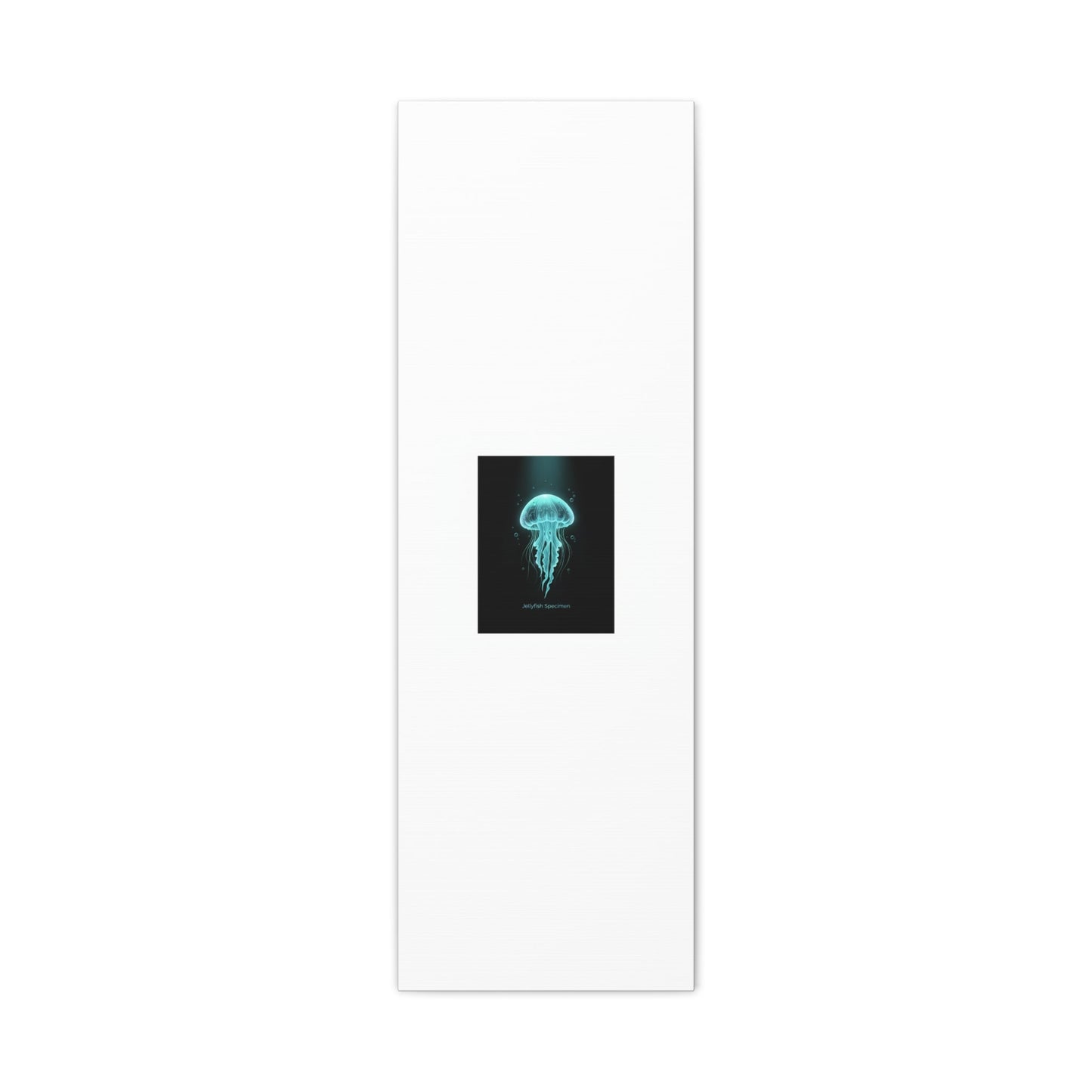 Bioluminescent Jellyfish Art Canvas | Deep Sea Aesthetic, Neon Glow