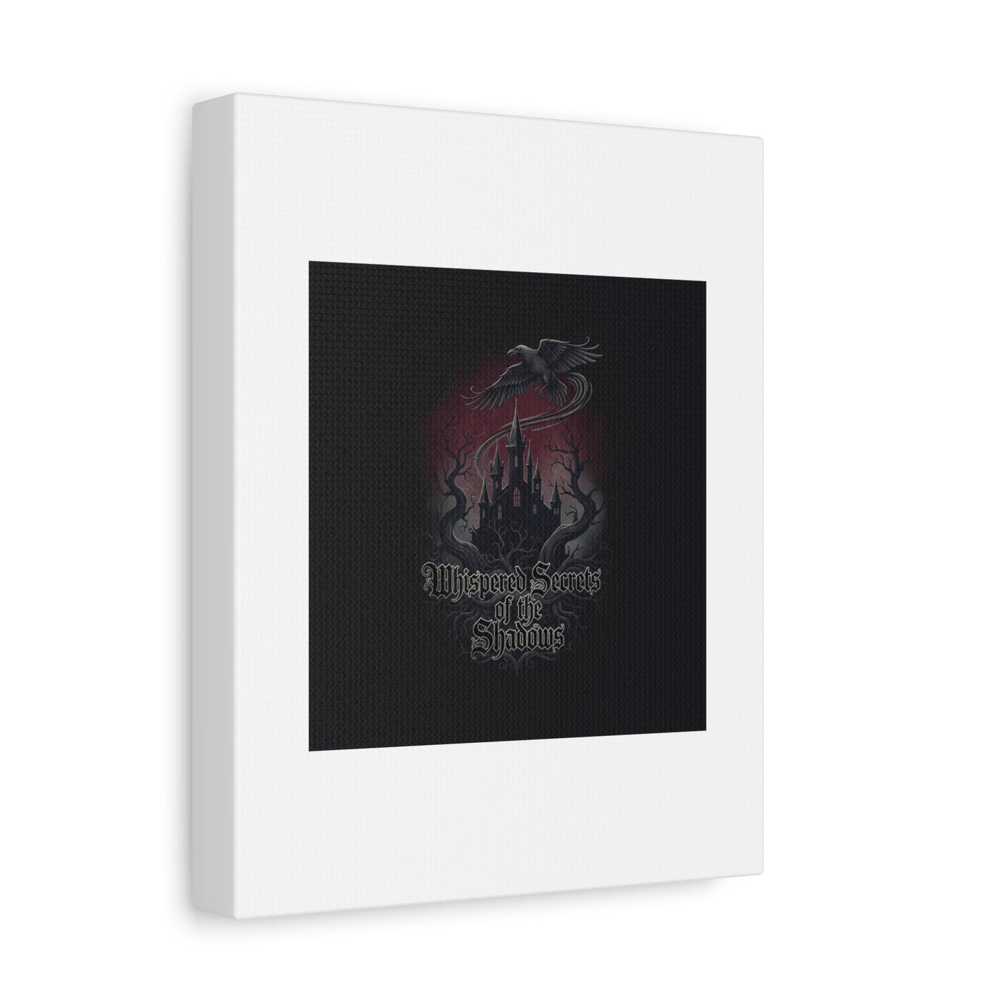Whispered Secrets of the Shadows Castle Wall Art, Matte Canvas | Gothic Medieval Decor