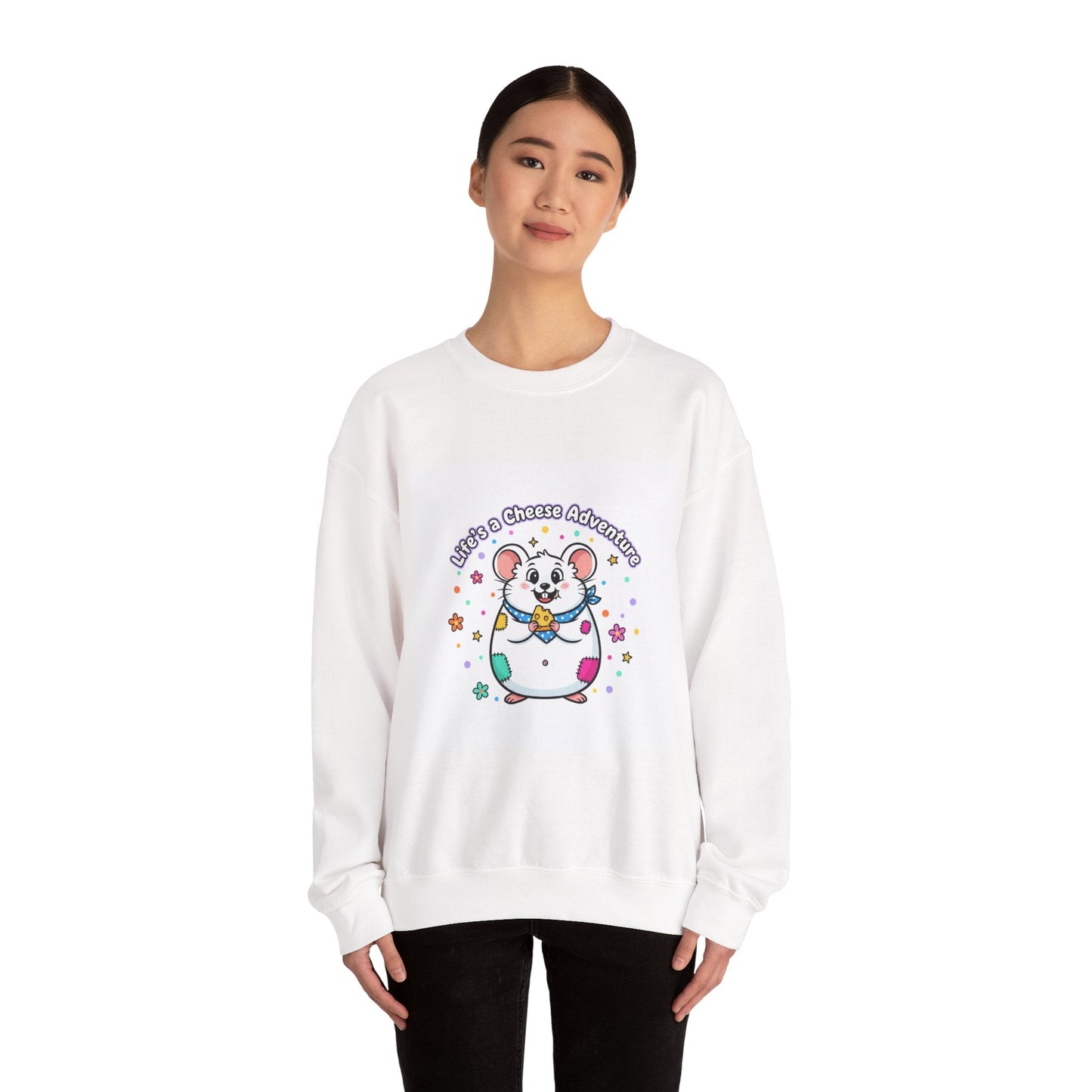 Mouse Cheese Adventure Sweatshirt | Rodent-Core, quirky animal pride