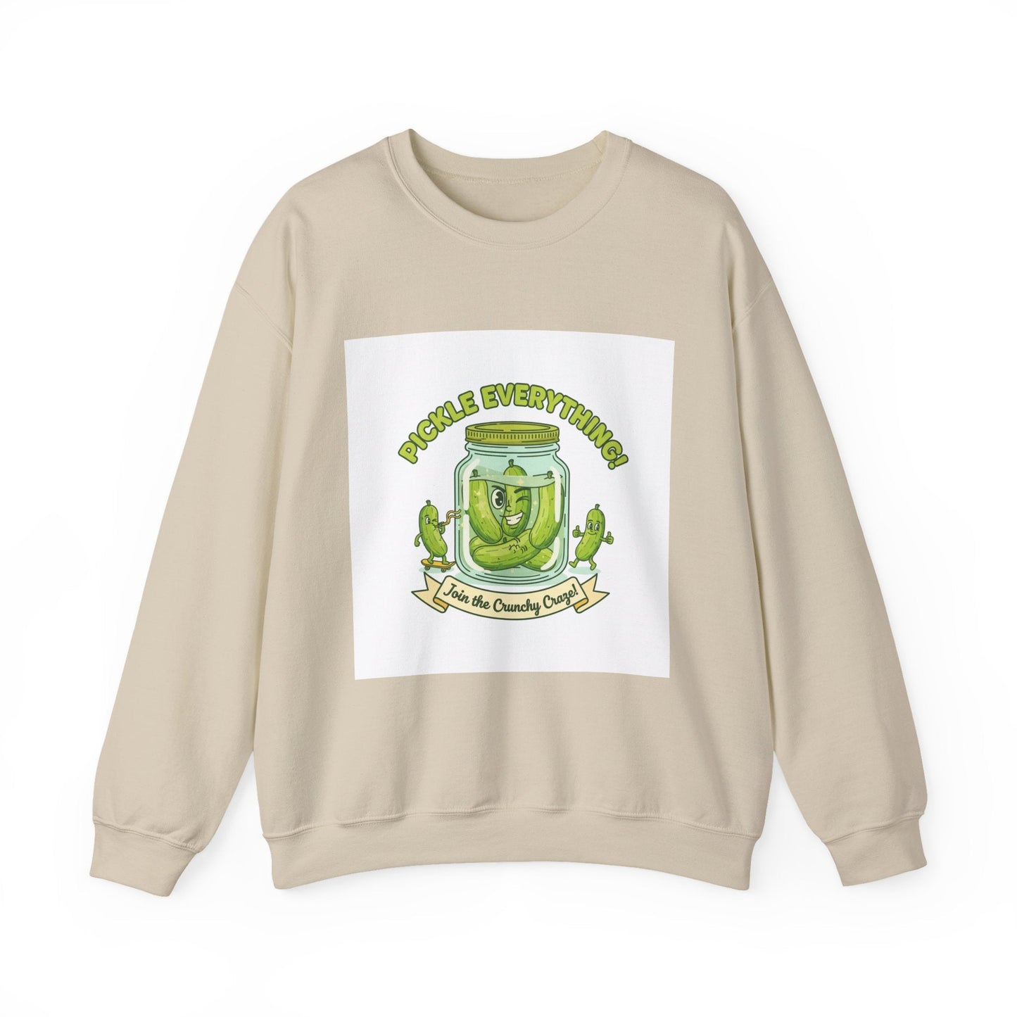 Pickle Everything jar crewneck | pickle lover sweatshirt, brine design