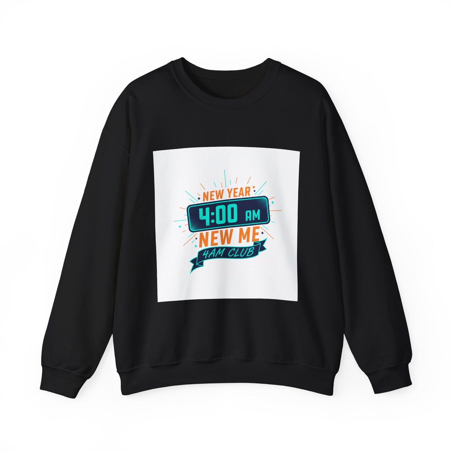 New Year 4:00 AM New Me Crewneck Sweatshirt | Holiday Apparel, Festive Sweater Look