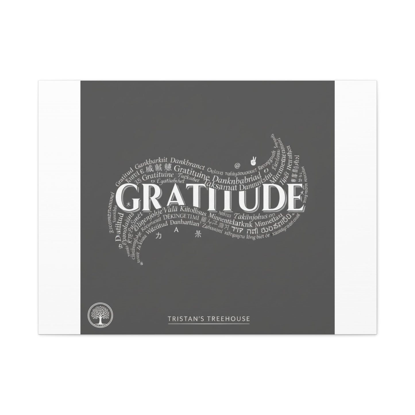 Gratitude Wall Art Matte Canvas | Tiny Treats, sweet uplifting print